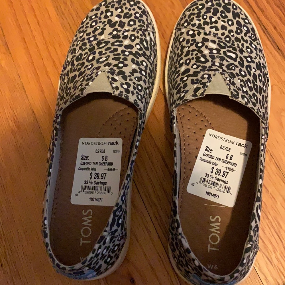 Toms Oxford Tan Leopard